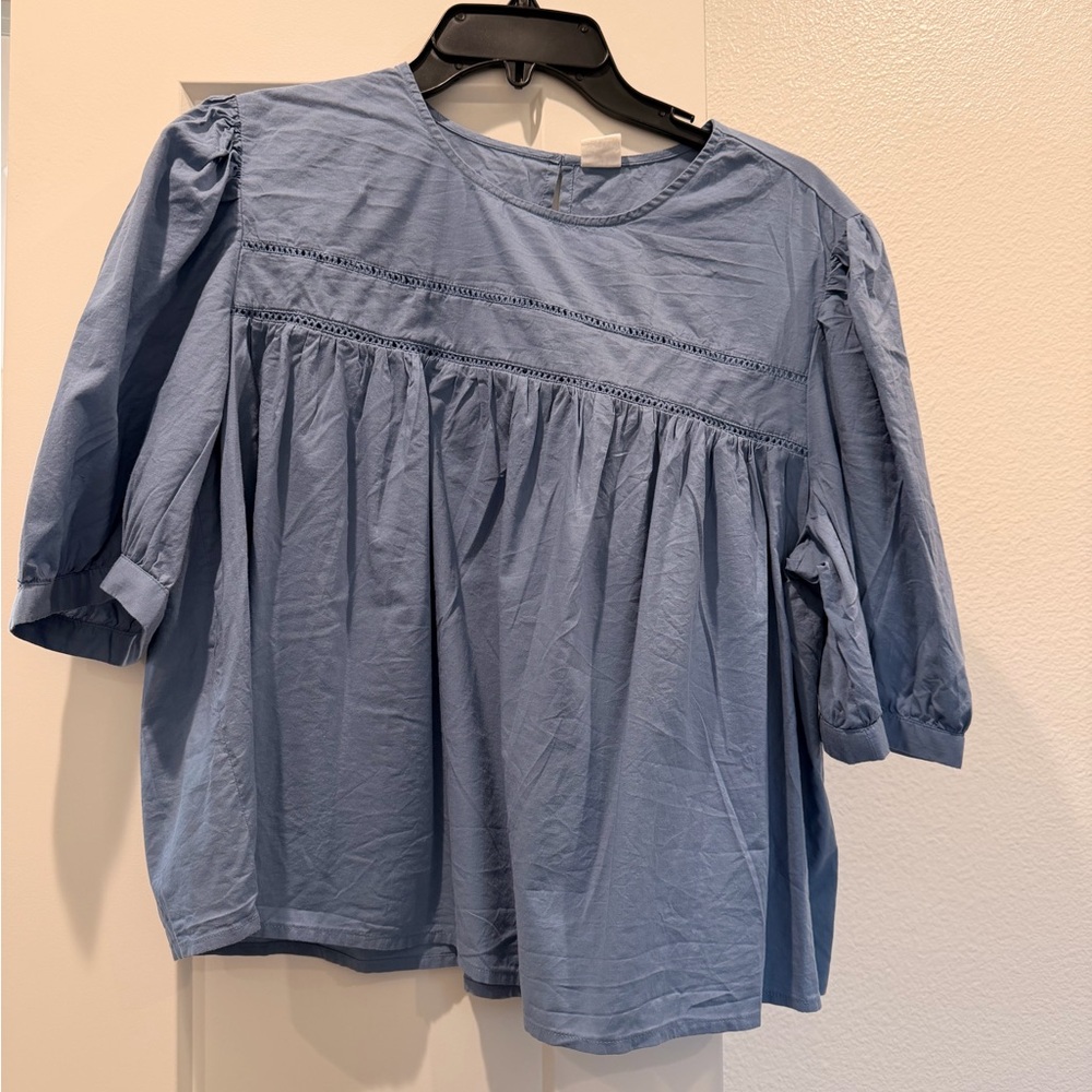 Nordstrom Light Blue Blouse